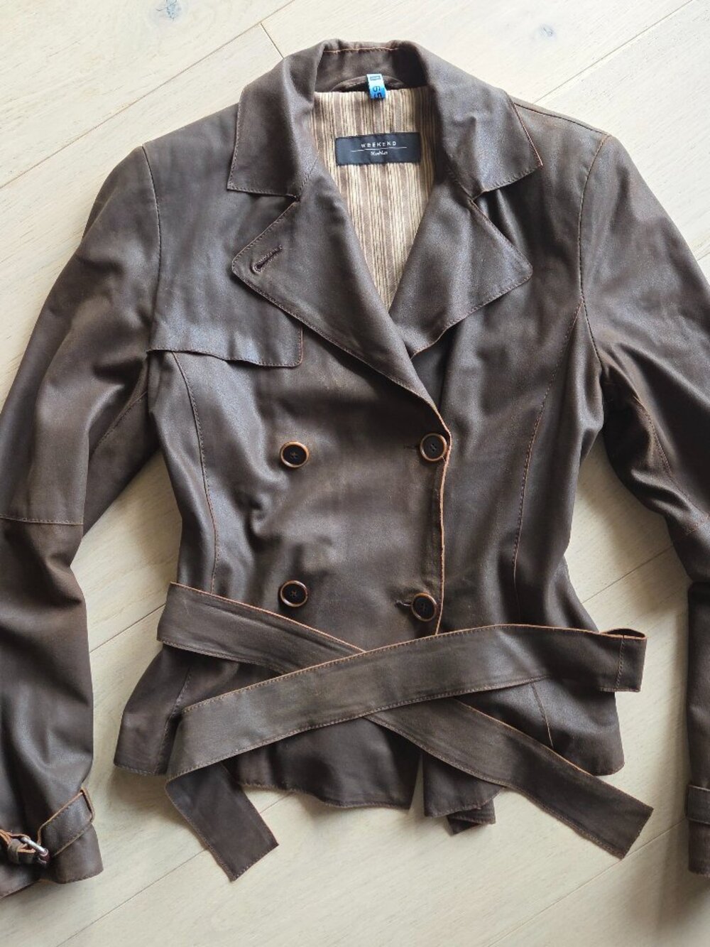Weekend MaxMara Brown Leather Jacket